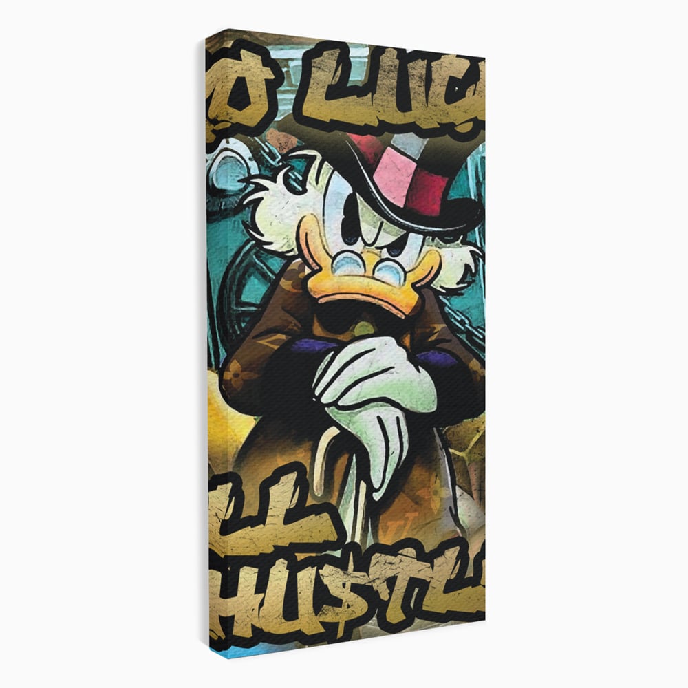 Tablou canvas cu tablou canvas cu scrooge mcduck, fara rama, pe sasiu de lemn
